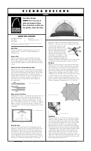 Manual Sierra Designs Gamma Tent