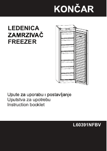 Manual Končar L60391NFBV Freezer