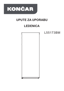 Priručnik Končar L55173BM Zamrzivač