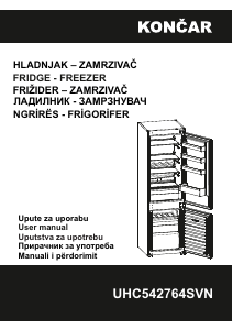 Priručnik Končar UHC542764SVN Frižider – zamrzivač