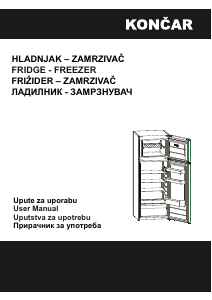 Priručnik Končar HL54262SV Frižider – zamrzivač