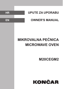 Priručnik Končar M20CEGM2 Mikrovalna pećnica