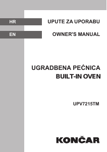 Manual Končar UPV7215TM Oven