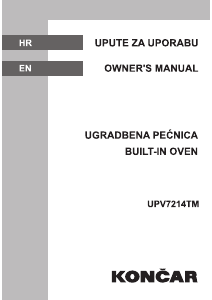 Manual Končar UPV7214TM Oven