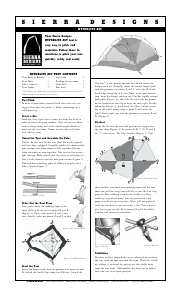 Manual Sierra Designs Hyperlite AST Tent