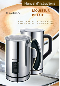 Mode d’emploi Secura MMF-003 Fouet à lait