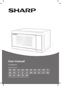 Brugsanvisning Sharp YC-MC422AE-SB Mikroovn