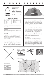 Manual Sierra Designs Moken 6 Tent