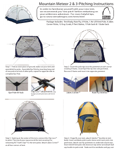 Manual Sierra Designs Mountain Meteor 2 Tent