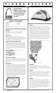 Manual Sierra Designs Nomad 4.1 Tent
