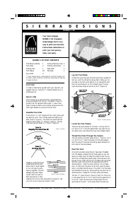 Manual Sierra Designs Nomad 5 CD Tent