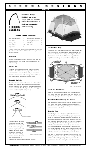 Manual Sierra Designs Nomad 5 Tent