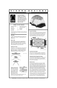 Manual Sierra Designs Nomad 6 CD Tent