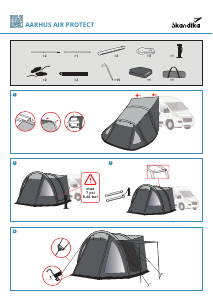 说明书 Skandika Aarhus Air Protect 帐篷