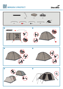 מדריך Skandika Bergen 5 Protect אוהל