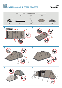 사용 설명서 Skandika Casablanca 8 Sleeper Protect 텐트