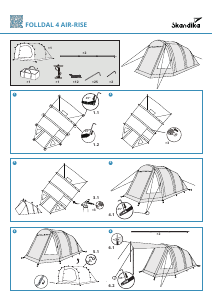 Mode d’emploi Skandika Folldall 4 Air-Rise Tente