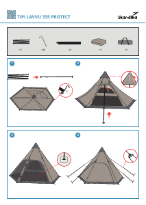 Vadovas Skandika Tipi Lavvu 335 Protect Palapinė