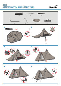 说明书 Skandika Tipi Lavvu 460 Protect Plus 帐篷