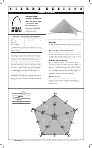 Manual Sierra Designs Origami 2 Ultralight Tent