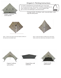 Manual Sierra Designs Origami 3 Tent