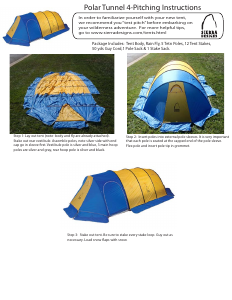 Manual Sierra Designs Polar 4 Tent