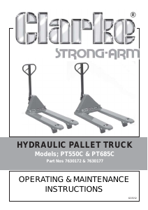 Manual Clarke PT 685C Forklift Truck