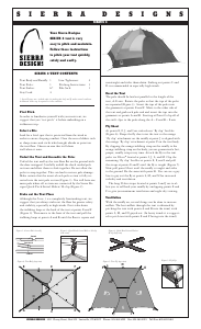 Manual Sierra Designs Sirius 3 Tent