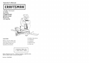 Manual Craftsman 137.242750 Mitre Saw