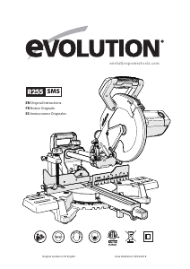 Manual de uso Evolution R255 SMS Sierra de inglete