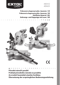 Manuál Extol 405412 Pokosová pila