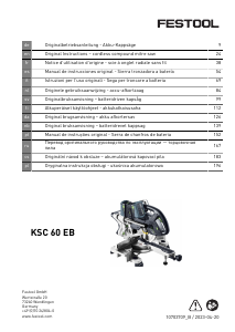 Käyttöohje Festool KSC 60 EB Jiirisaha