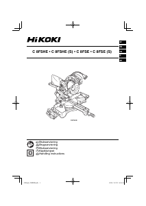 Bruksanvisning Hikoki C 8FSHE Kappsag