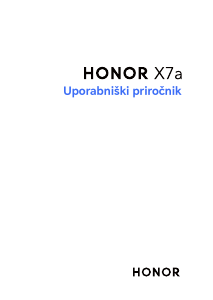 Priročnik Honor X7a Mobilni telefon