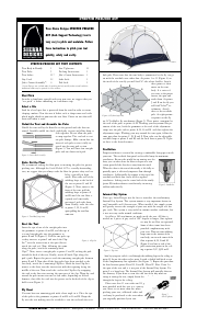 Manual Sierra Designs Stretch Prelude AST Tent