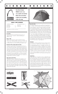 Manual Sierra Designs Tengu 3 Tent