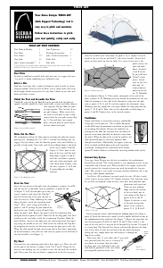 Manual Sierra Designs Tiros AST Tent