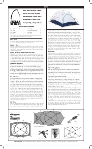 Manual Sierra Designs Tiros Tent