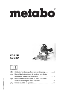 Manual de uso Metabo KGS 254 Sierra de inglete