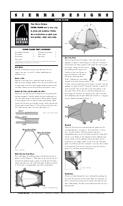 Manual Sierra Designs Ultra Flash Tent