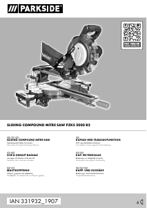 Manual Parkside IAN 331932 Mitre Saw