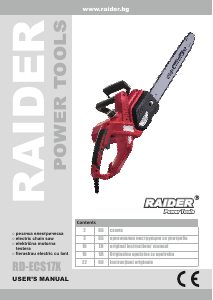 Priručnik Raider RD-ECS17X Motorna pila
