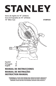 Manual Stanley STSM1525 Mitre Saw