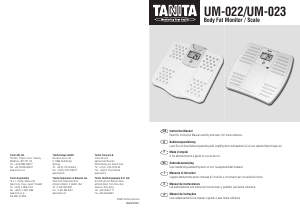 Manual de uso Tanita UM-023 Báscula