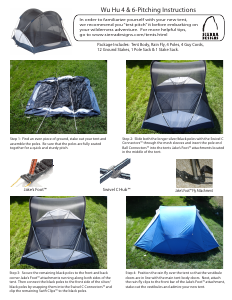 Manual Sierra Designs Wu Hu 4 Tent