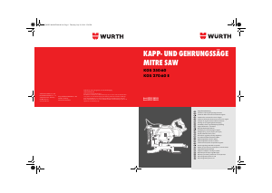 Manual Würth KGS 250-60 Fierastrau circular stationar