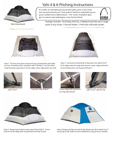 Manual Sierra Designs Yahi 4 Tent
