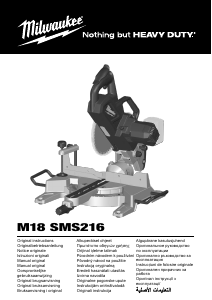 Kullanım kılavuzu Milwaukee M18 SMS216 Gönye testeresi