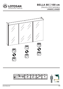 Handleiding Lotosan Bella 100 Spiegelkast