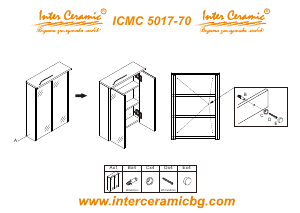 Priručnik Inter Ceramic ICMC 5017-70 Ormarić sa zrcalom